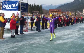 Bertjan van der Veen was zowel in 2002 als 2003 Open Oostenrijks Kampioen op de Weissensee.